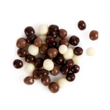 Crispies Schokoladenknusperkugeln mix weiß, vollmilch, zartbitter